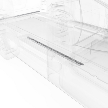 LEGEND Aluminum Floor Sill Set Nissan NV200 Cargo Van - Single Side Door Model 539-151-1010