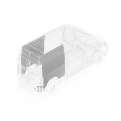 LEGEND EconoLite Wall Liner ONLY - Mercedes Sprinter 144" Wheelbase Cargo Van High Roof - Textured Grey - Single Side Door Model 05M02-20-H