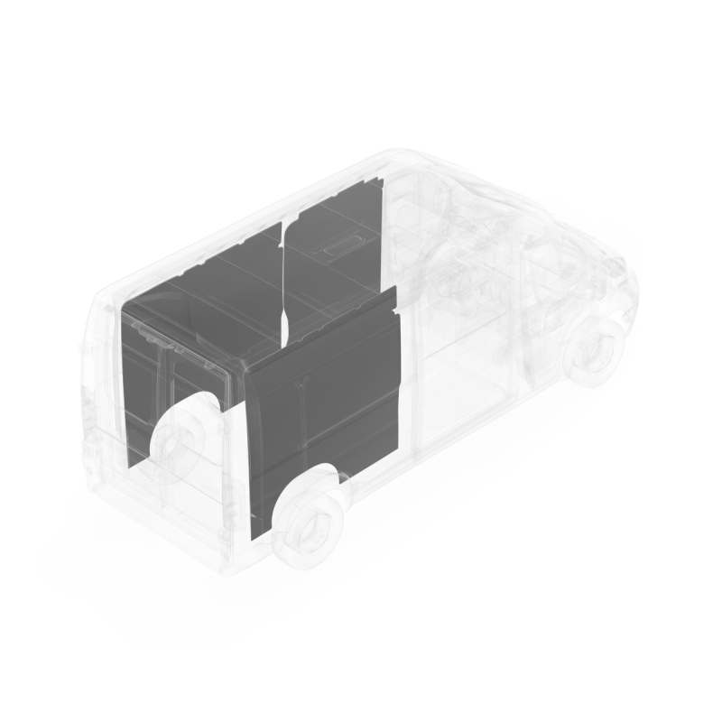 LEGEND DuraTherm Wall Liner RAM ProMaster 118" Cargo Van - White - Single Side Door, Model 624-114-2614