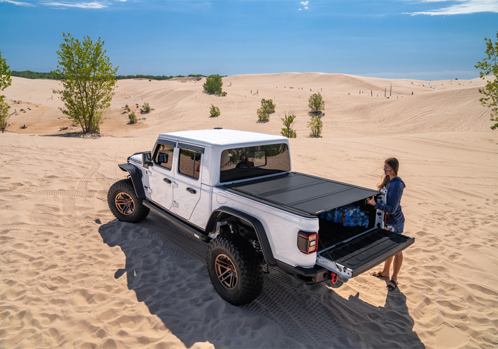 BAK BAKFlip MX4 (GEN 3) Hard Folding Truck Bed Cover For Select Matte Finish For Select 2020-2025 Jeep Gladiator 5' Bed Model 448701