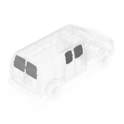LEGEND DuraTherm Door Liner ONLY - Hinged Side Doors GMC Savana/Chevy Express Cargo Van (all Wheelbase lengths) - White Model 303-114-2614.3