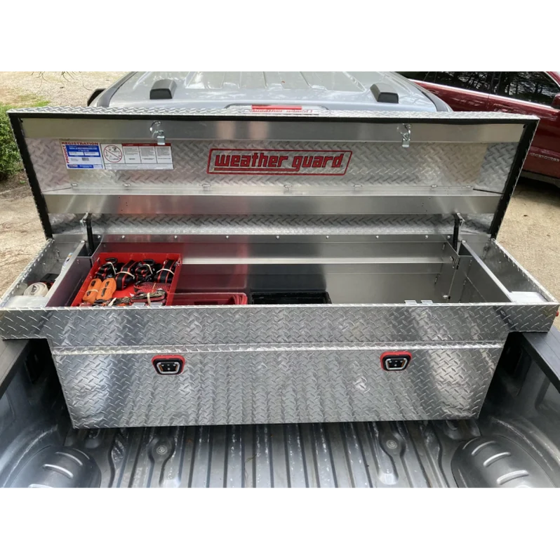Weather Guard Crossover Tool Box Bright Aluminum Full Size Deep Model 123-0-04