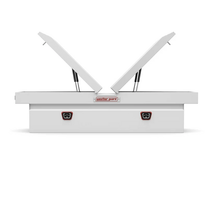 Weather Guard Gull Wing Crossover Box White Steel 72X2.8X19.2 Model 125-3-04