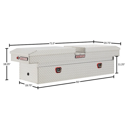 Weather Guard Gull Wing Crossover Box Bright Aluminum 72X22.8X19.2 Model 124-0-04