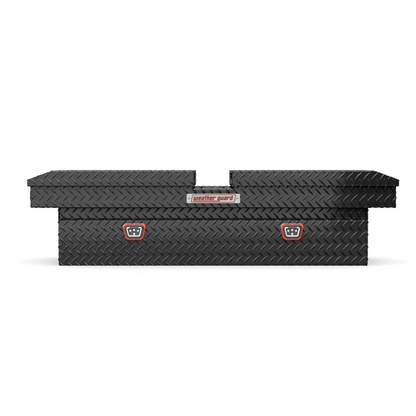 Weather Guard  Gull Wing Crossover Box Gloss Black Aluminum 72X22.8X19.2 Model 124-5-04