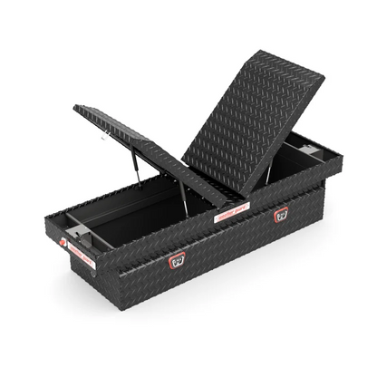 Weather Guard  Gull Wing Crossover Box Gloss Black Aluminum 72X22.8X19.2 Model 124-5-04