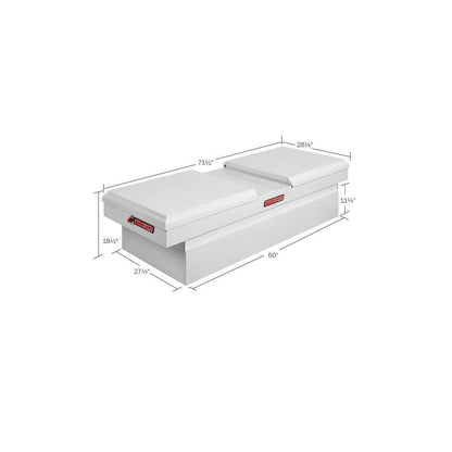 Weather Guard Gull Wing Crossover Box Extra Wide White Steel 71.5X27.5X18.5 Model 115-3-01