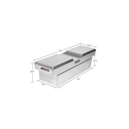 Weather Guard Gull Wing Crossover Box Bright Aluminum 72X20.5X18.38 Model 124-0-01