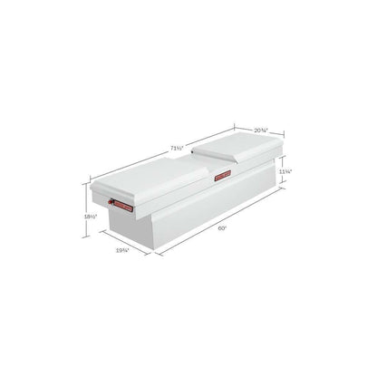 Weather Guard Gull Wing Crossover Box White Steel 71.5X20X17.88 Model 125-3-01