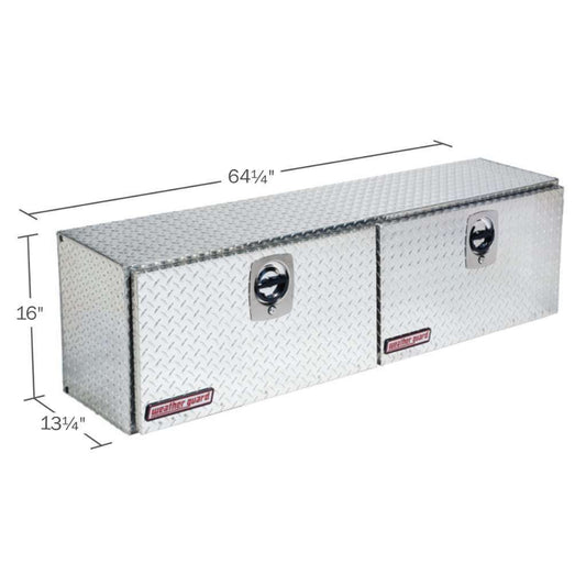 Weather Guard Top Mount Box Double Door Bright Aluminum 64.25X13.25X16 Model 364-0-02