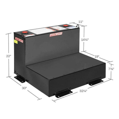 Weather Guard 50 Gallon Gloss Black Steel Transfer Tank Model 350-5-02