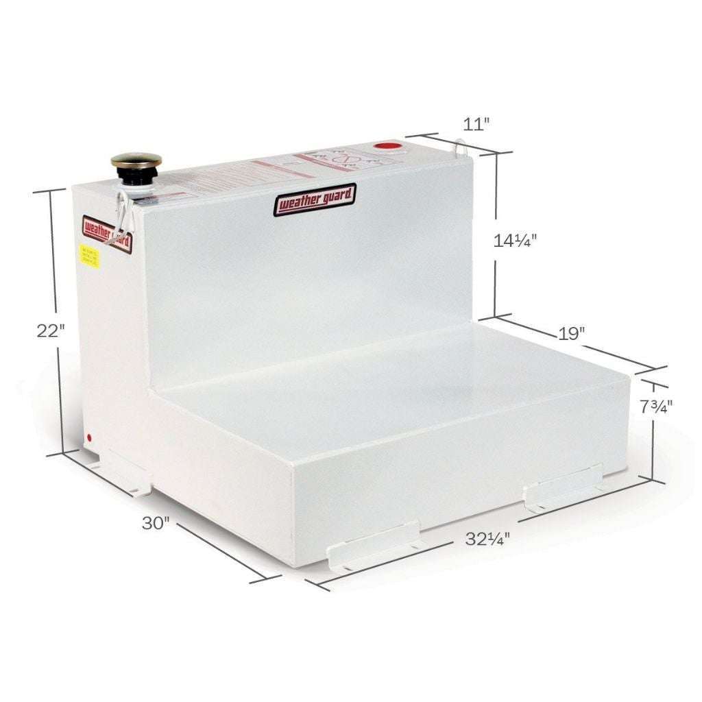 Weather Guard 50 Gallon White Steel Transfer Tank Model 350-3-02
