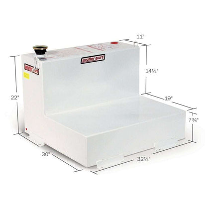 Weather Guard 50 Gallon White Steel Transfer Tank Model 350-3-02