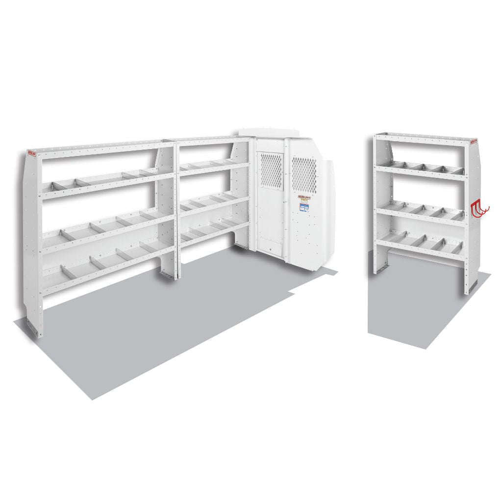 Weather Guard Commercial Shelving Van Package Mid-Roof Ford Transit 148" WB Model 600-8210L