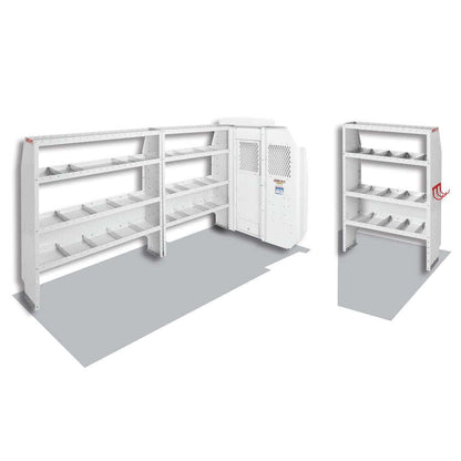 Weather Guard Commercial Shelving Van Package Mid-Roof Ford Transit 148" WB Model 600-8210L