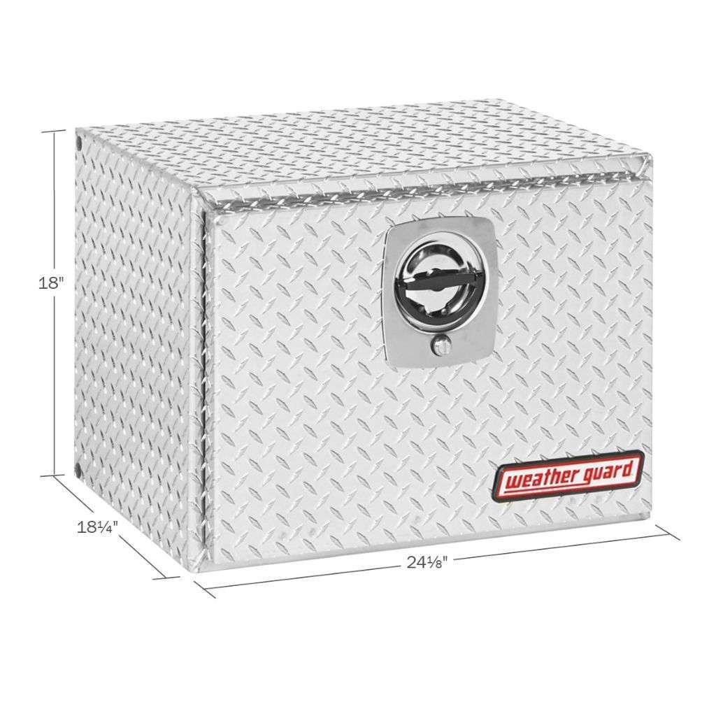 Weather Guard Underbody Box Compact Bright Aluminum 24.13X18X18 Model 627-0-02