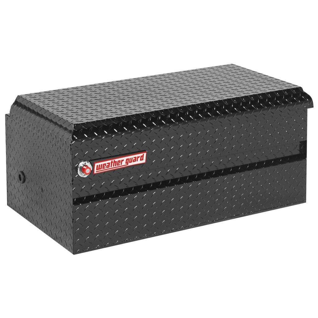 Weather Guard Chest Tool Box Compact Gloss Black Aluminum 37X20.25X17 Model 644-5-01