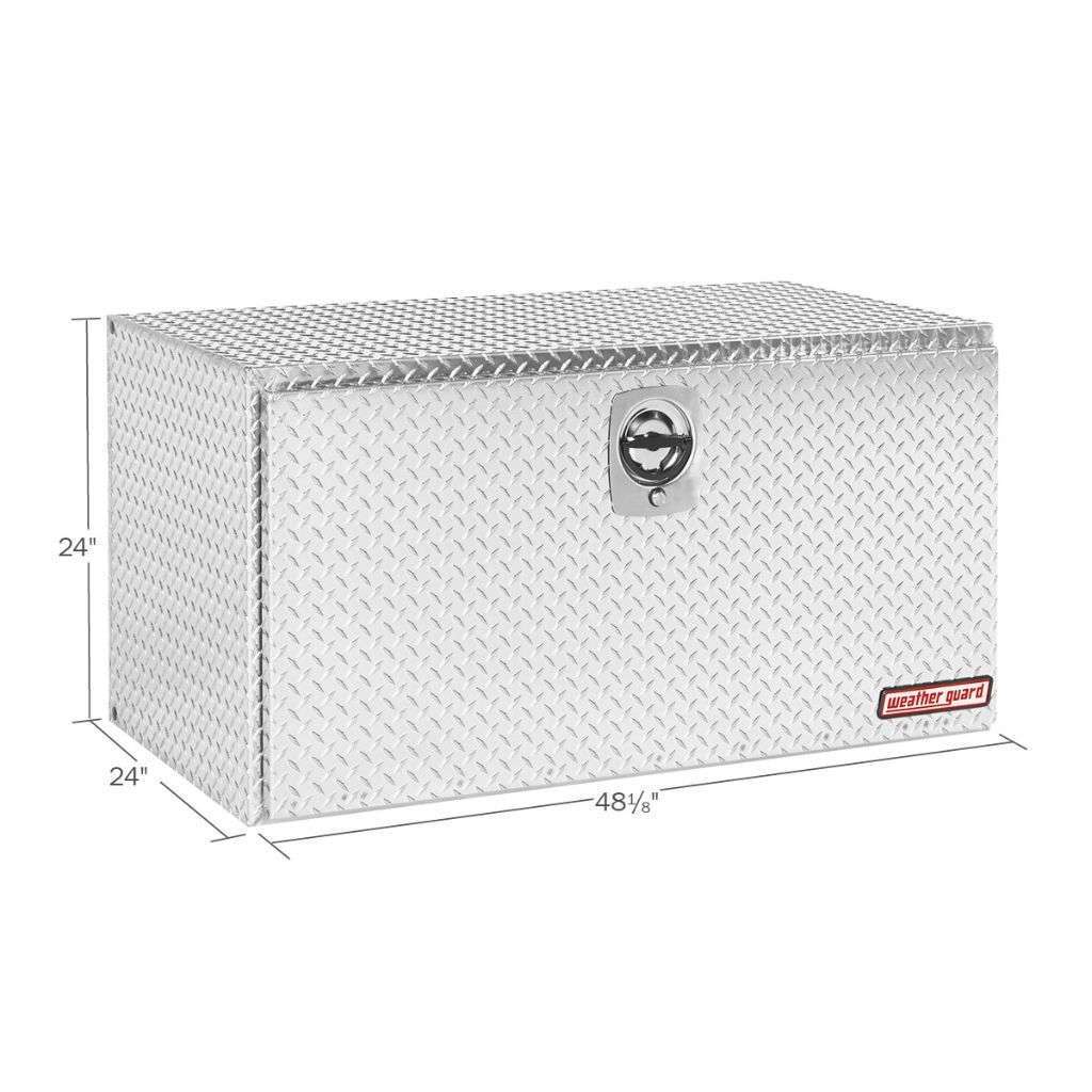 Weather Guard Underbody Box Compact Bright Aluminum 48.13X24X24 Model 650-0-02