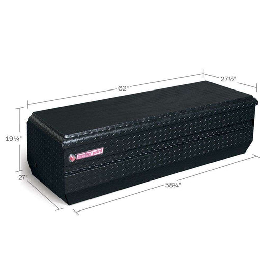 Weather Guard Chest Tool Box Gloss Black Aluminum 62X27.5X19.25 Model 684-5-01