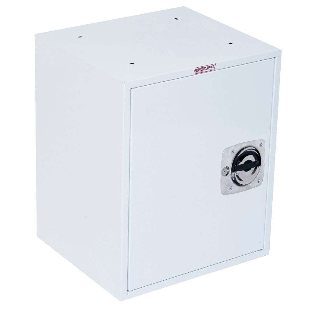 Weather Guard Lockable Cabinet 2 Shelf 22" X 18" X 16" Model 9021-3-01