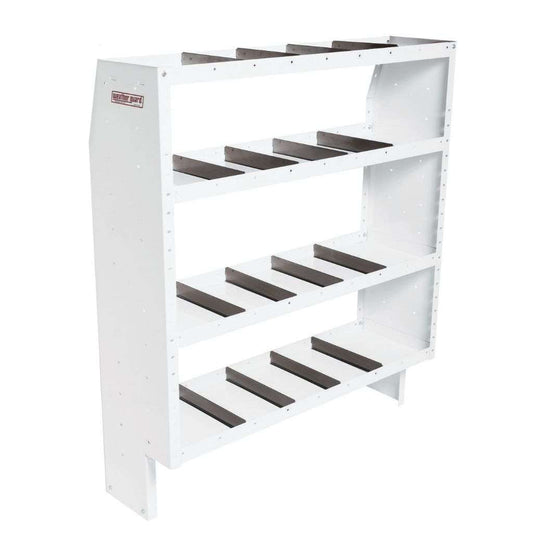 Weather Guard Heavy Duty Adjustable 4 Shelf Unit 60" X 52" X 16" Model 9365-3-03