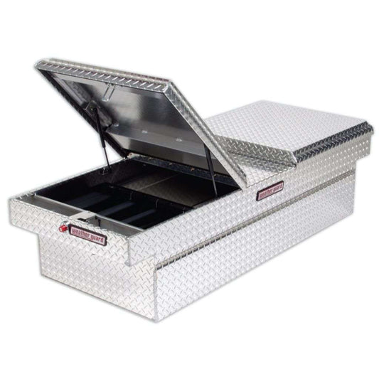 Weather Guard Crossover Tool Box Gull Wing Extra Wide Bright Aluminum 71.5x28.25x18.5 Model 114-0-01