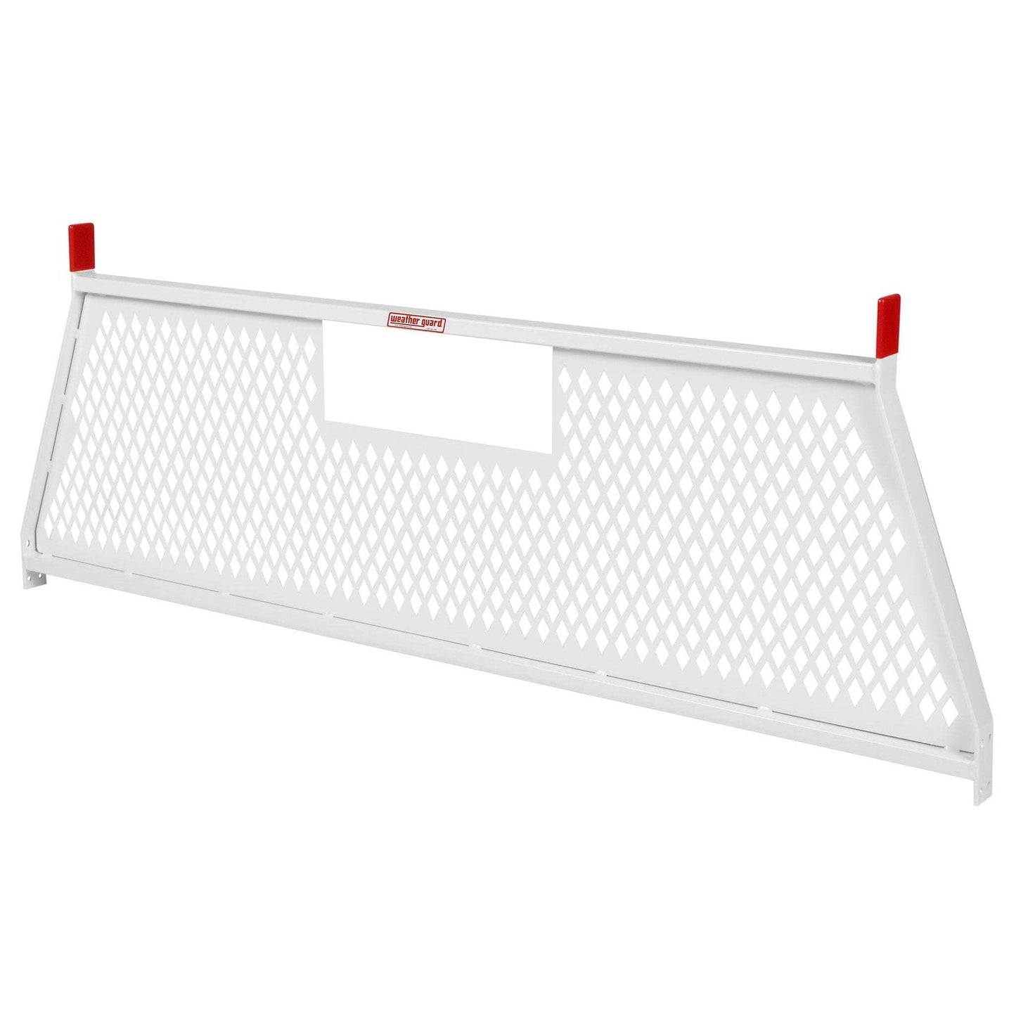 Weather Guard Headache Rack Cab Protector Protect-A-Rail® White Steel Model 1906-3-02