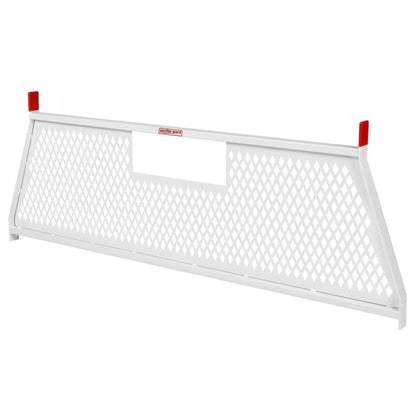 Weather Guard Headache Rack Cab Protector Protect-A-Rail® White Steel Model 1906-3-02