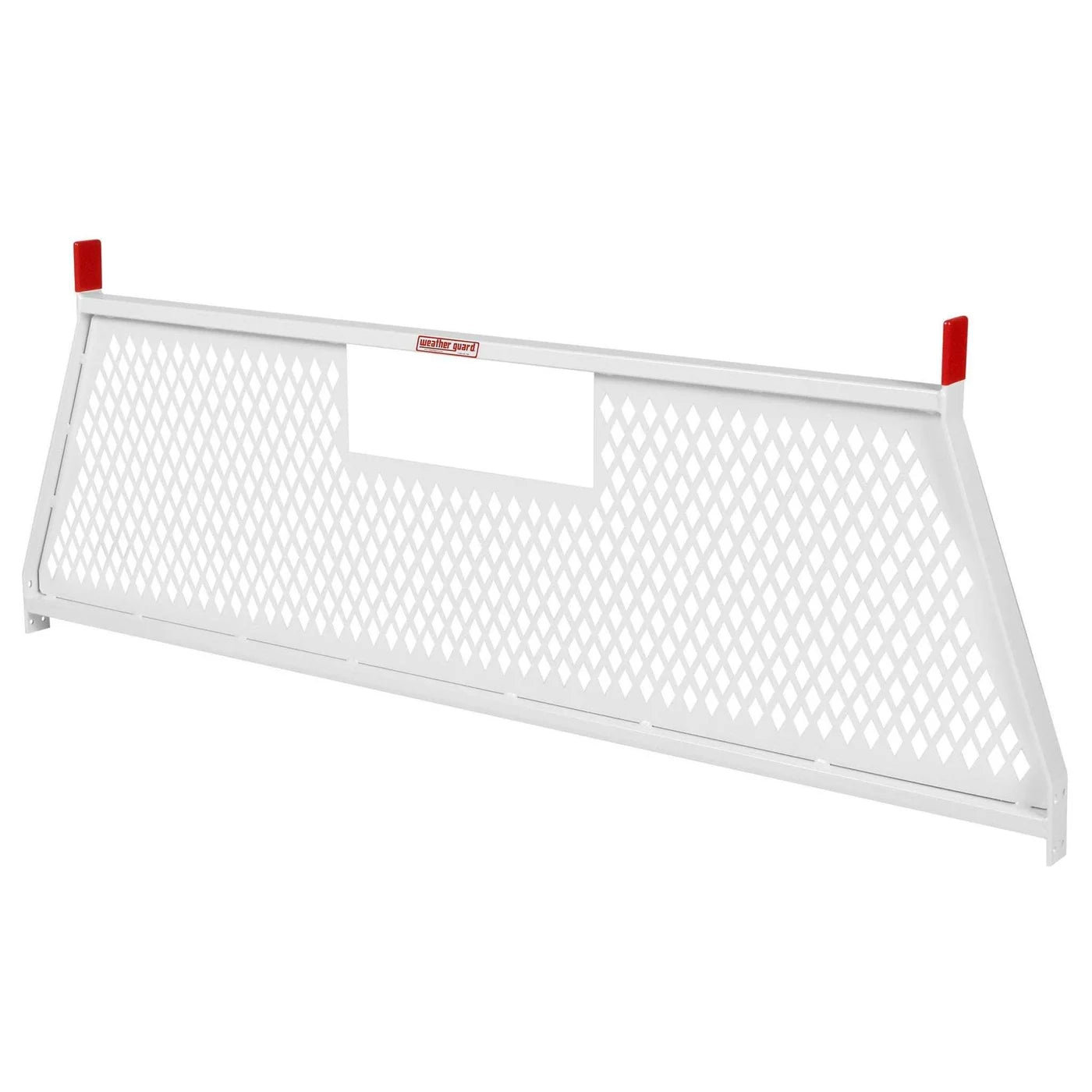 Weather Guard Headache Rack Cab Protector Protect-A-Rail® White Steel Model 1906-3-02