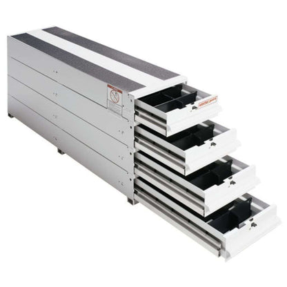Weather Guard Itemizer Stacked Drawer Box White Aluminum 49X12.25X23.5 Model 328-3